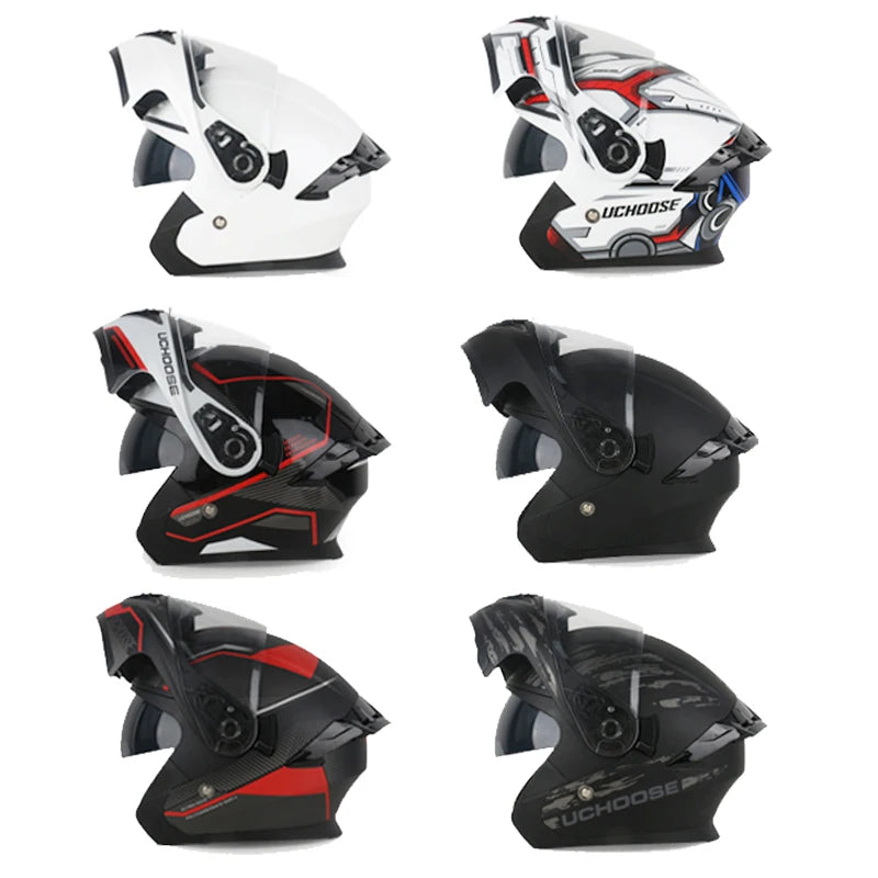 UCHOOSE DOT Certified Modular Motorcycle Helmet Four Seasons Off Road