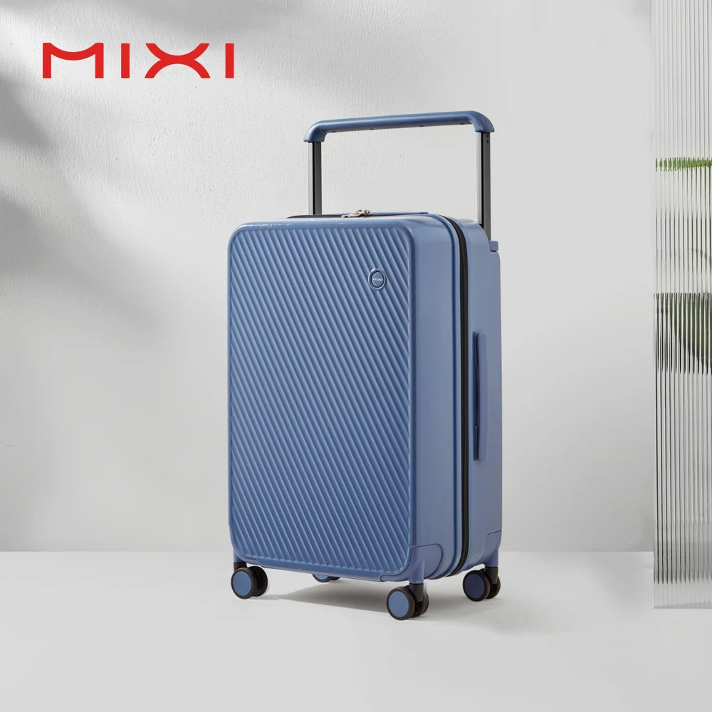 Mixi Hardside Luggage Suitcase With Wide Handle Patent Design