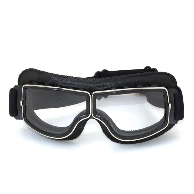 Motorcycle Glasses Windproof Leather Folding Sunglasses For Riders