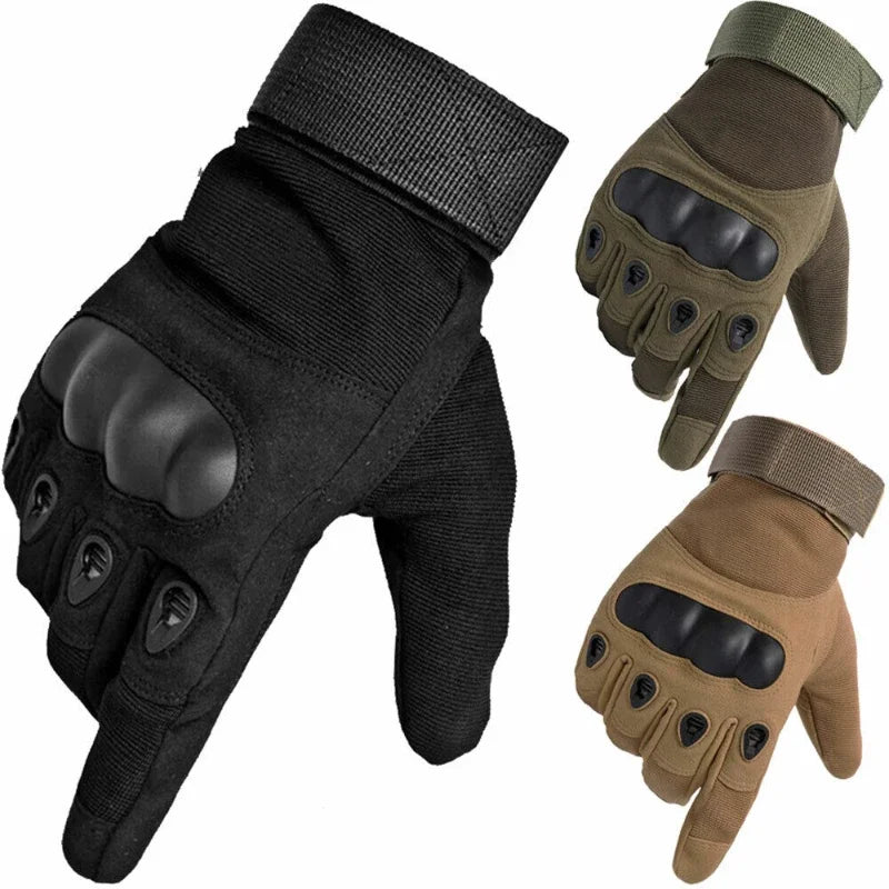 Unisex Tactical Motorcycle Gloves With Knuckle Protection