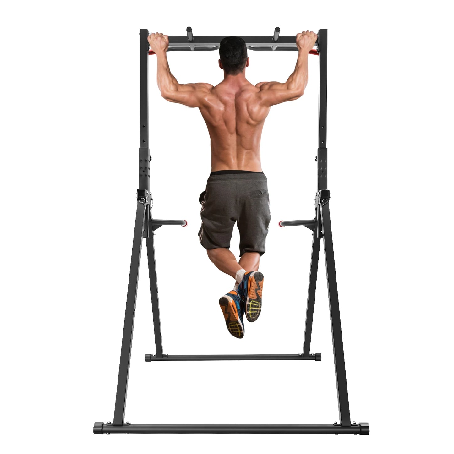 Adjustable Height Home Pull Up Bar Triangular Station 200kg Load Bearing
