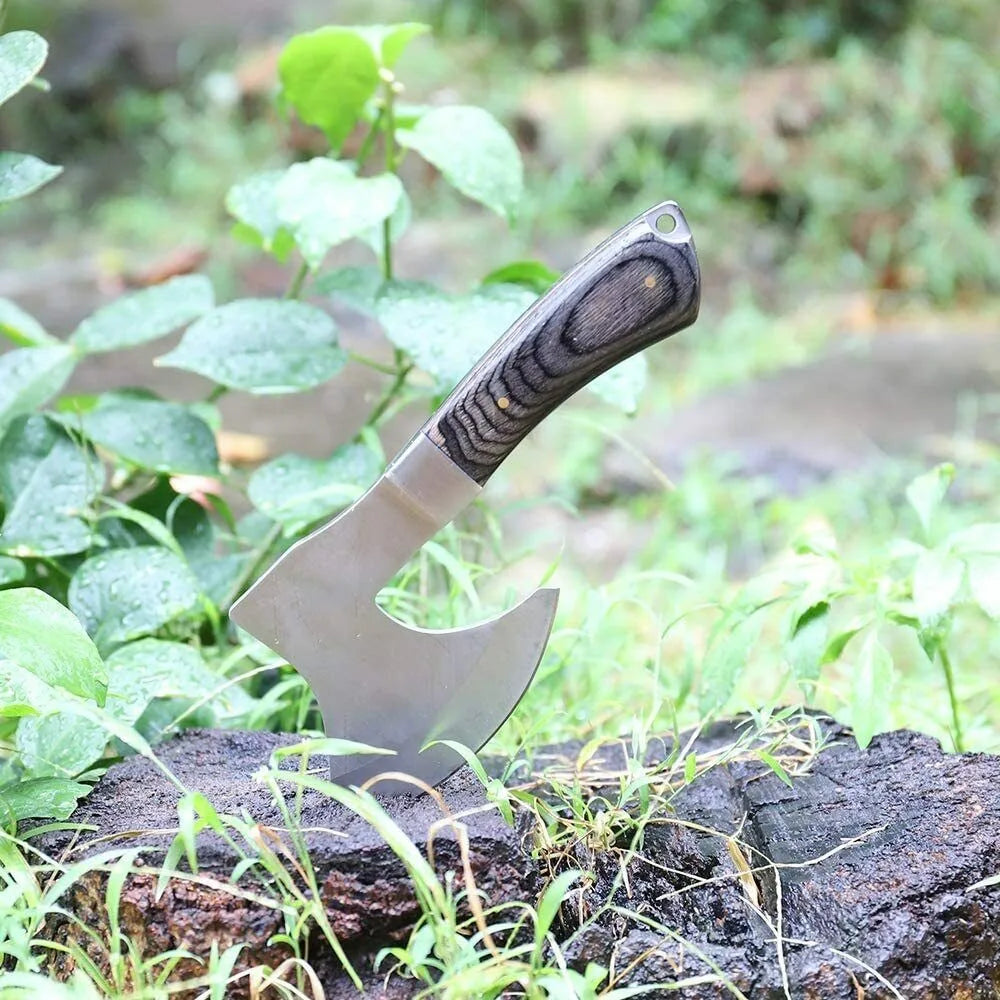Outdoor Camping Axe And Knife Set With Nylon Sheath