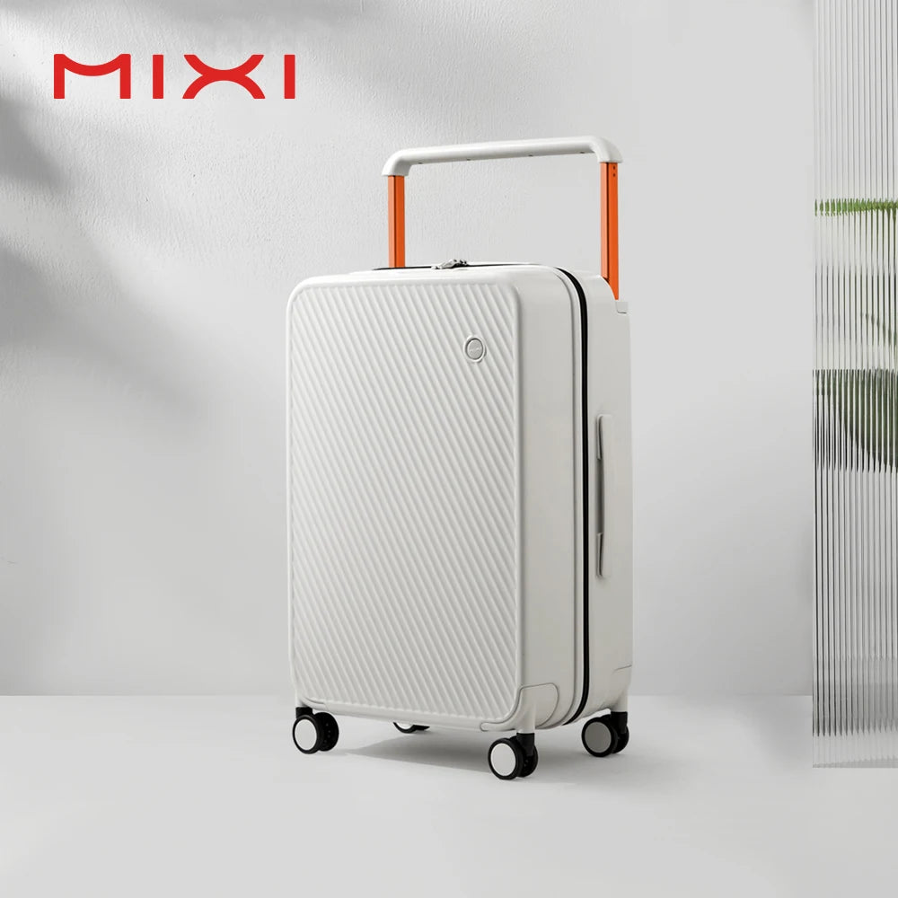 Mixi Hardside Luggage Suitcase With Wide Handle Patent Design