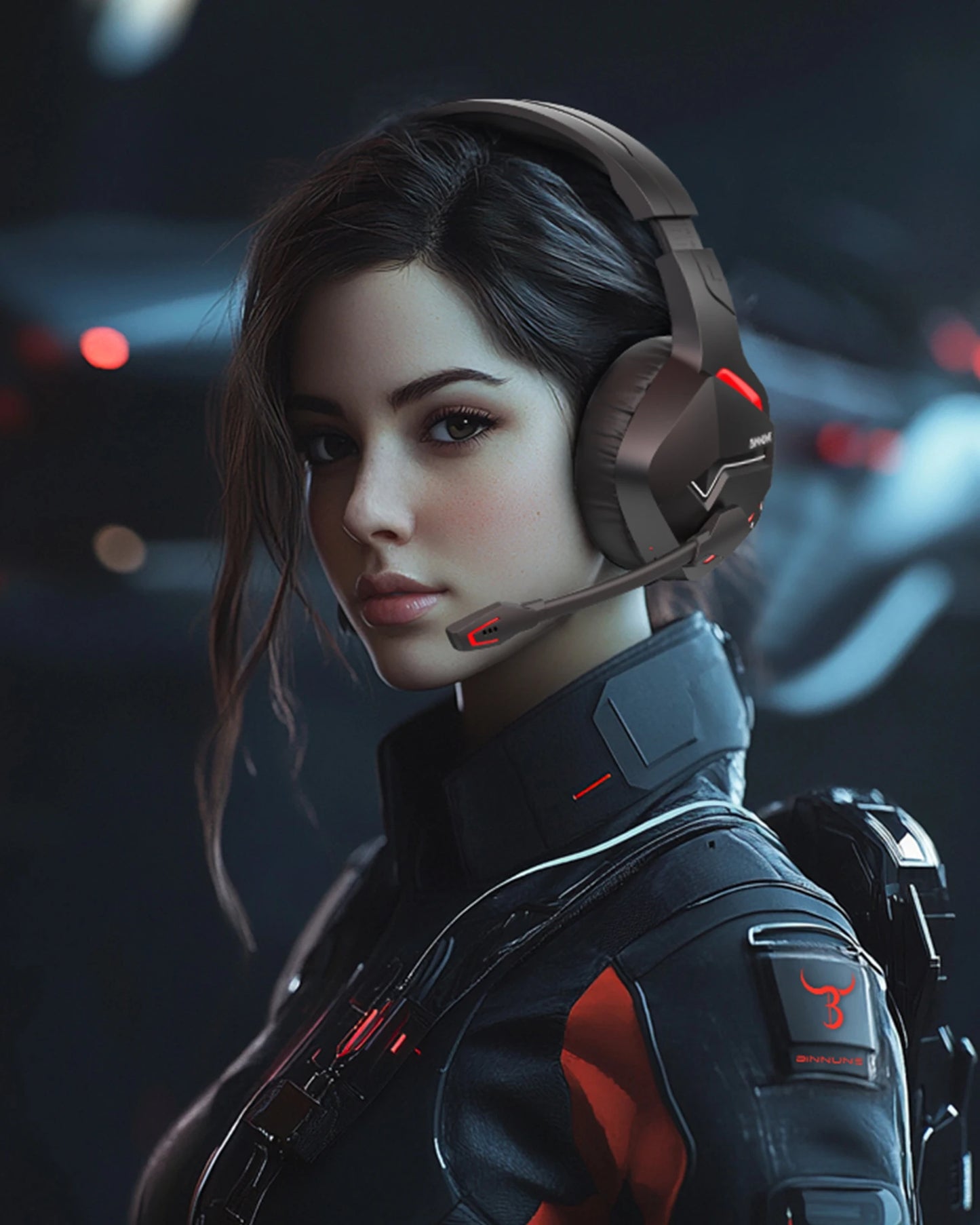 BINNUNE BW01 Dual Wireless Gaming Headset With Mic For PC